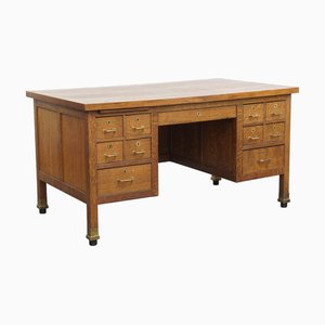 Art Deco Desk in Oak