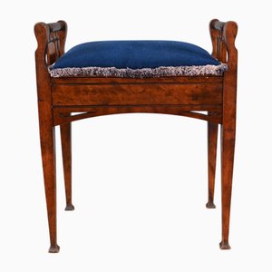Edwardian Piano Stool in Walnut, 1890s