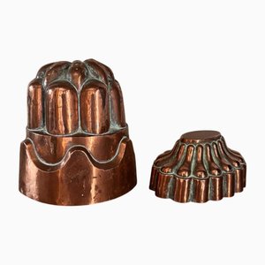 Copper Cake Molds, Set of 2
