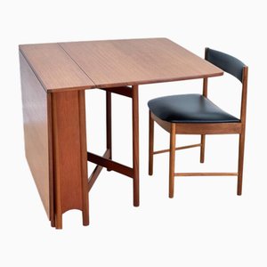 Teakwood Folding Table by Tom Robertson for McIntosh, 1960s