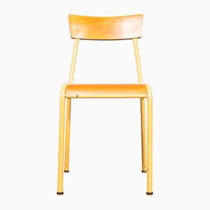 French Mustard Stella Stacking Dining Chair, 1950s
