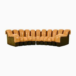 Canapé Modulable DS-600 par Berger, Peduzzi, Vogt & Ulrich pour De Sede, 1970s, Set de 11
