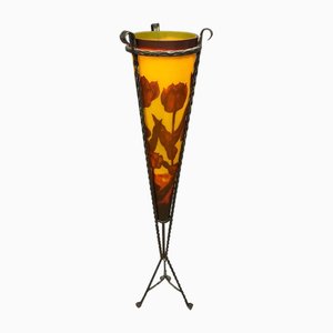 Vintage Glass Paste Lamp, 1960s