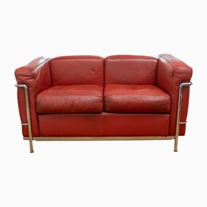 Two-Seater Sofa by Le Corbusier, Perriand, Jeanneret for Cassina, 1950s