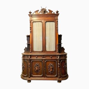 Bibliothèque de Château Style Renaissance en Noyer, 1850
