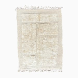 Tapis Berbère Beni Ouarain Minimaliste en Laine, 1990