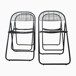 Sedie pieghevoli Åland di Niels Gammelgaard per Ikea, anni '80, set di 4