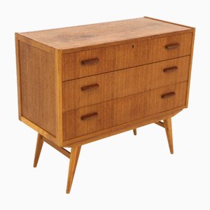 Cassettiera in teak, Scandinavia, 1960