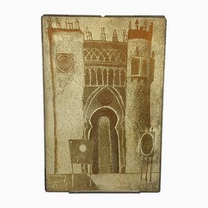 Franco Gentilini, Castle, 1970s, Cliché Silkscreen