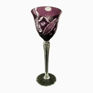 Remer Crystal Glass in Purple, 1960s