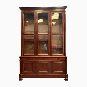 Vitrine Napoléon III en Acajou et Placage, 19ème Siècle