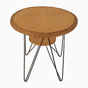 Rattan Side Table by Urotan, 1950s