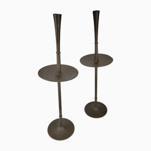 Mid-Century Cast Iron Candleholders by Jens Quistgaard for Dansk Design, 1960, Set of 2