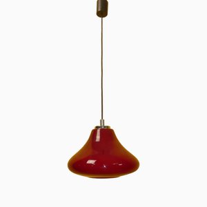 Vintage Pendant Light in Glass from Peill & Putzler, 1970s