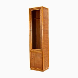 Vintage Cabinet in Bamboo and Wicker, 1980s