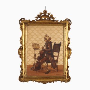 Francesco Ferrario, The Violoncelliste, 1930, Toile, Encadré