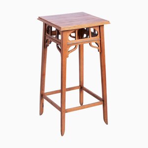 Art Nouveau Pedestal in Walnut, 1890s