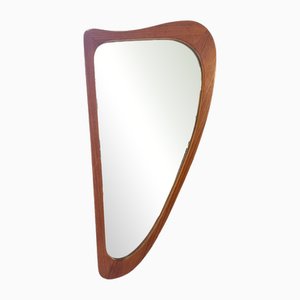 Unregelmäßiger Spiegel aus Teak, Dänemark, 1960er