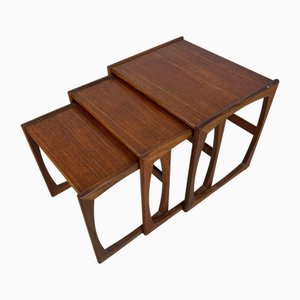 Tables Gigognes en Teck, Danemark, 1960s, Set de 3