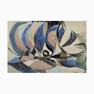Torsten Hult, Abstract Composition, 1960s, Oil Painting