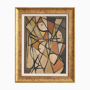 STM, The Vanguard Series No. VII: Postwar European Abstract Composition, 1950s-1970s, Oil on Board, Framed