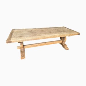 Vintage French Oak Farmhouse Dining Table, 1920