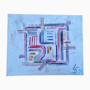 Composition Abstraite, 1997, Huile sur Toile