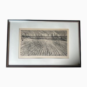 André Jacquemin, My Native Land, 1956, Gravure