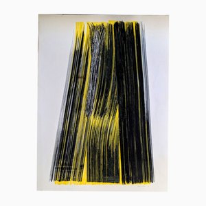 Hans Hartung, Abstraction in Colors, Original Hand-Signed Color Lithograph, 1972