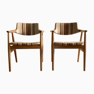 Mid-Century Modern Danish Armchairs in Oak by Svend Åge Eriksen for Glostrup, 1960s, Set of 2