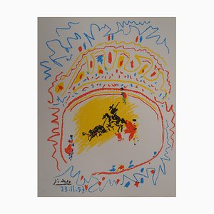 Pablo Picasso, La pequeña Corrida, Litografía firmada