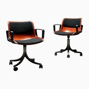 Vintage Italian Chairs by Osvaldo Borsani, 1980s