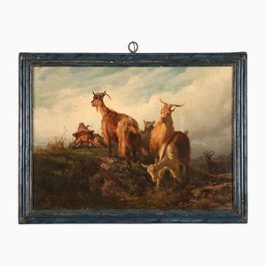 Filippo Palizzi, Der junge Ziegenhirt, 1852, Öl auf Leinwand