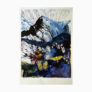 Salvador Dali, Butterfly Suite: Alps, Litografía original