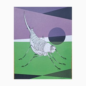Félix Labisse, La Câline, Litografía original sobre papel japonés