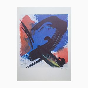 Gérard Schneider, Abstrakte Komposition, 1978, Original Lithographie