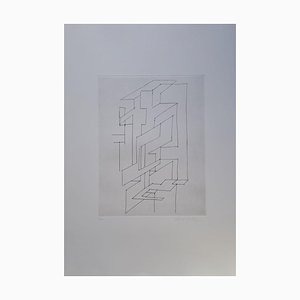 Victor Vasarely, Gordes Gestalt, 1948, Originalgravur