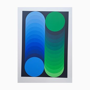 Victor Vasarely, Kidio, 1969, Serigrafía original