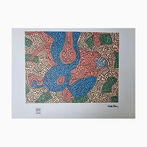 Después de Keith Haring, Piglet Goes Shopping, Serigrafía
