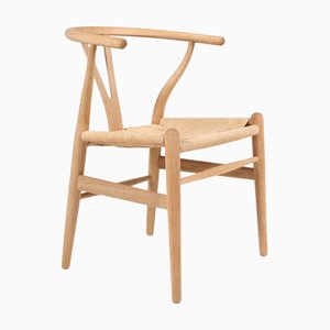CH24 Wishbone Chair in Oak by Hans J. Wegner for Carl Hansen & Søn, 1970s