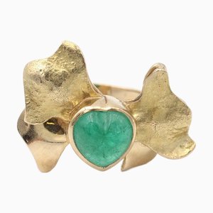 Bague Noeud Cocktail Emeraude