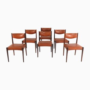 Rosewood Dining Chairs, 1970s, Set of 6