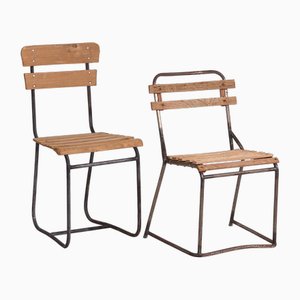 Set of Vintage Outdoor Chairs, 1920