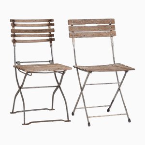 Set de Chaises de Jardin Pliantes Vintage, 1920