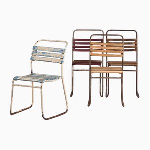 Chaises d'Extérieur Vintage, 1920, Set de 4
