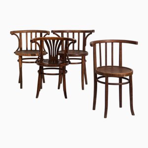 Chaises à Accoudoirs Vintage, 1920, Set de 4