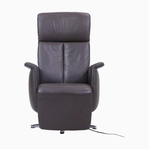 Mid-Century Leather Lounge Chair by Ewald Schillig
