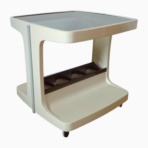 Vintage Marc Held Mini-Bar Trolley attributed to Marc Held for Prisunic, 1970s