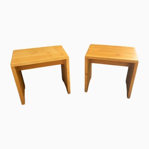 Vintage Stools by Charlotte Perriand, 1970s, Set of 2