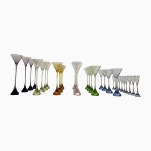 Bouquet Service for 12 People from Baccarat, 1971, Set of 42